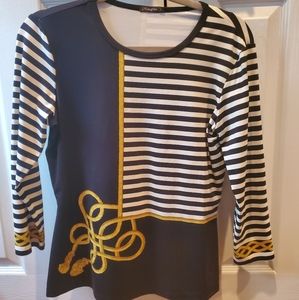 J.McLaughlin Signature Long Sleeve Tee, nautical